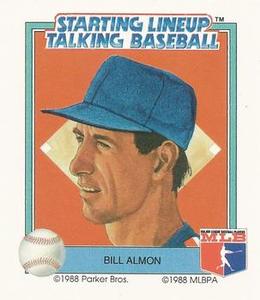 1988 Parker Bros. Starting Lineup Talking Baseball New York Mets #20 Bill Almon Front
