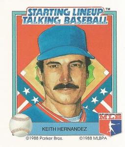 1988 Parker Bros. Starting Lineup Talking Baseball New York Mets #13 Keith Hernandez Front