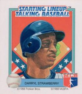 1988 Parker Bros. Starting Lineup Talking Baseball New York Mets #18 Darryl Strawberry Front