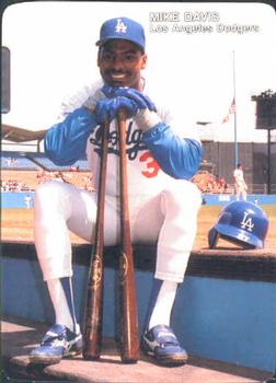 1988 Mother's Cookies Los Angeles Dodgers #12 Mike Davis Front