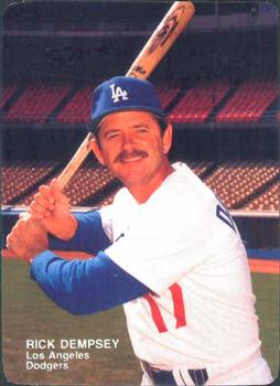 1988 Mother's Cookies Los Angeles Dodgers #15 Rick Dempsey Front