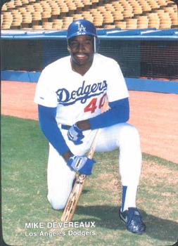 1988 Mother's Cookies Los Angeles Dodgers #27 Mike Devereaux Front