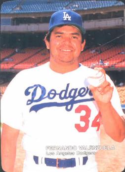 1988 Mother's Cookies Los Angeles Dodgers #4 Fernando Valenzuela Front