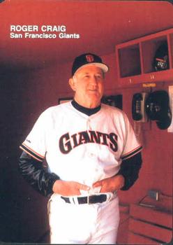 1988 Mother's Cookies San Francisco Giants #1 Roger Craig Front