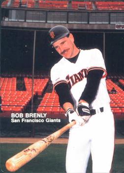 1988 Mother's Cookies San Francisco Giants #4 Bob Brenly Front