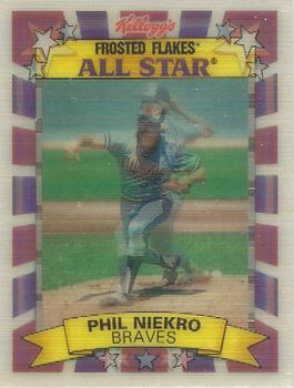 1992 Kellogg's Frosted Flakes All Stars #NNO Phil Niekro Front