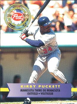 1994 Post Canada Champion Series #18 Kirby Puckett Front