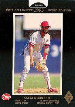 1993 Post Canada Limited Edition #17 Ozzie Smith Back