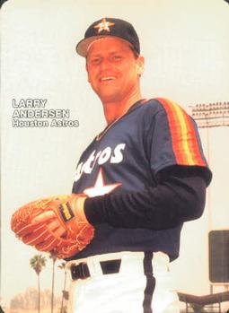 1989 Mother's Cookies Houston Astros #20 Larry Andersen Front