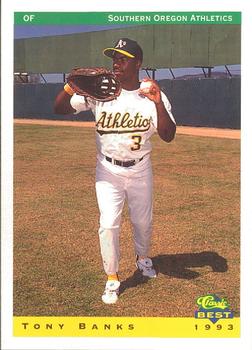 1993 Classic Best Southern Oregon A's #4 Tony Banks Front