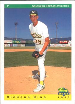 1993 Classic Best Southern Oregon A's #12 Richard King Front