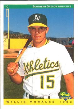1993 Classic Best Southern Oregon A's #20 Willie Morales Front