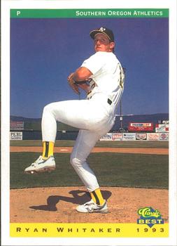 1993 Classic Best Southern Oregon A's #26 Ryan Whitaker Front