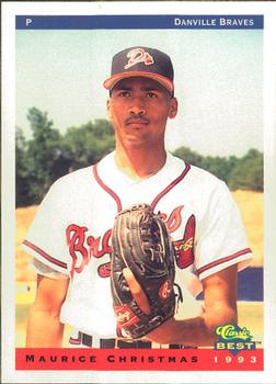 1993 Classic Best Danville Braves #8 Maurice Christmas Front