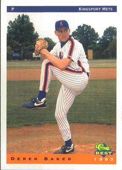 1993 Classic Best Kingsport Mets #3 Derek Baker Front