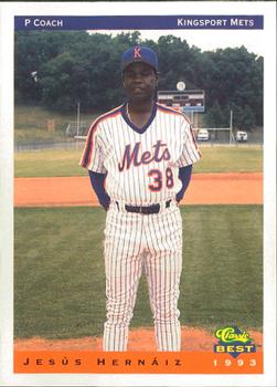 1993 Classic Best Kingsport Mets #26 Jesus Hernaiz Front
