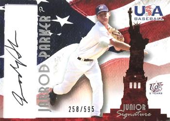2006-07 USA Baseball Box Set  - Signatures Black #A-27 Jarrod Parker Front