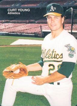 1990 Mother's Cookies Oakland Athletics #24 Curt Young Front