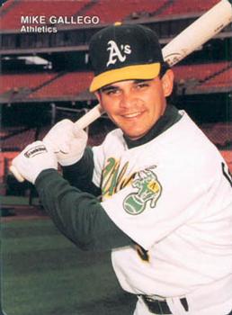 1990 Mother's Cookies Oakland Athletics #25 Mike Gallego Front