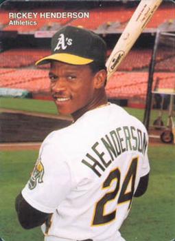 1990 Mother's Cookies Oakland Athletics #4 Rickey Henderson Front