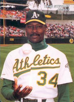 1990 Mother's Cookies Oakland Athletics #5 Dave Stewart Front