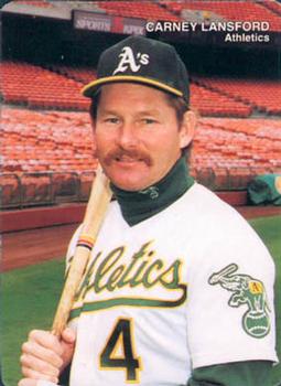 1990 Mother's Cookies Oakland Athletics #8 Carney Lansford Front