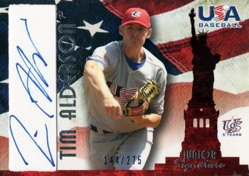 2006-07 USA Baseball Box Set  - Signatures Blue #A-34 Tim Alderson Front