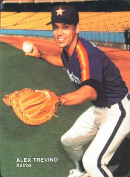 1990 Mother's Cookies Houston Astros #21 Alex Trevino Front
