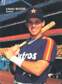1990 Mother's Cookies Houston Astros #5 Craig Biggio Front