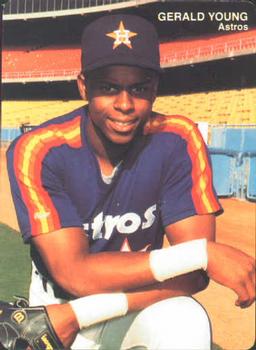 1990 Mother's Cookies Houston Astros #8 Gerald Young Front