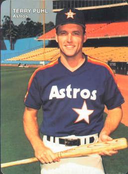 1990 Mother's Cookies Houston Astros #9 Terry Puhl Front
