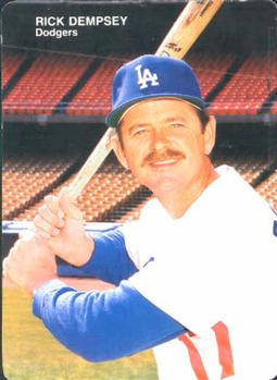 1990 Mother's Cookies Los Angeles Dodgers #16 Rick Dempsey Front