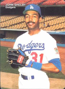 1990 Mother's Cookies Los Angeles Dodgers #25 John Shelby Front