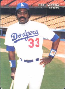 1990 Mother's Cookies Los Angeles Dodgers #5 Eddie Murray Front