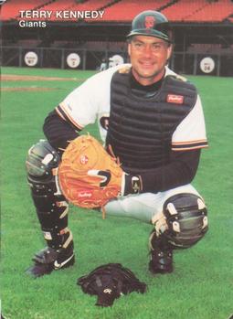 1990 Mother's Cookies San Francisco Giants #12 Terry Kennedy Front