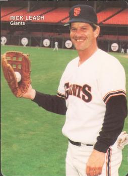 1990 Mother's Cookies San Francisco Giants #14 Rick Leach Front