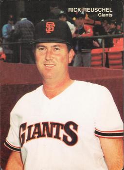 1990 Mother's Cookies San Francisco Giants #8 Rick Reuschel Front