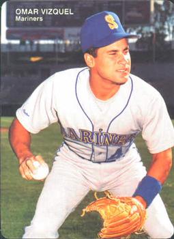 1990 Mother's Cookies Seattle Mariners #12 Omar Vizquel Front