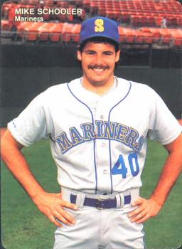 1990 Mother's Cookies Seattle Mariners #21 Mike Schooler Front