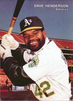 1991 Mother's Cookies Oakland Athletics #18 Dave Henderson Front