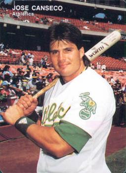 1991 Mother's Cookies Oakland Athletics #6 Jose Canseco Front
