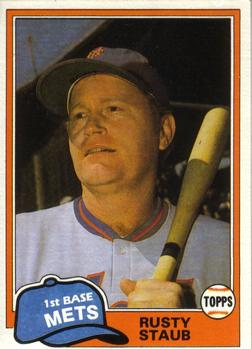 1981 Topps Traded #835 Rusty Staub Front