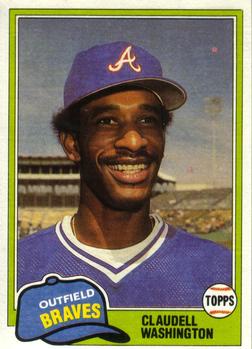 1981 Topps Traded #854 Claudell Washington Front