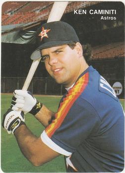 1991 Mother's Cookies Houston Astros #6 Ken Caminiti Front