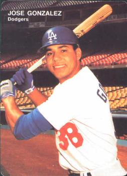 1991 Mother's Cookies Los Angeles Dodgers #11 Jose Gonzalez Front