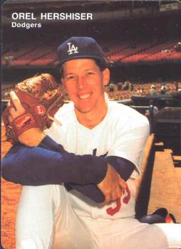 1991 Mother's Cookies Los Angeles Dodgers #12 Orel Hershiser Front