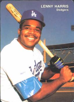 1991 Mother's Cookies Los Angeles Dodgers #18 Lenny Harris Front