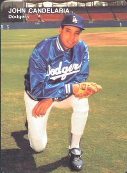 1991 Mother's Cookies Los Angeles Dodgers #22 John Candelaria Front