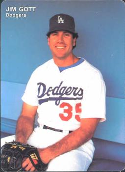 1991 Mother's Cookies Los Angeles Dodgers #24 Jim Gott Front