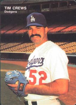1991 Mother's Cookies Los Angeles Dodgers #26 Tim Crews Front
